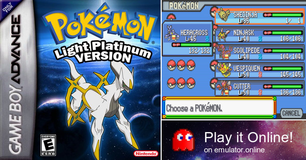 pokemon light platinum emulator online
